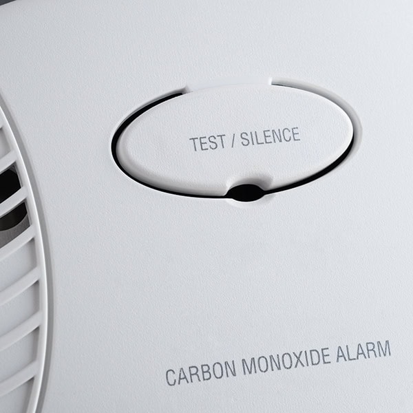Close up of a carbon monoxide alarm.